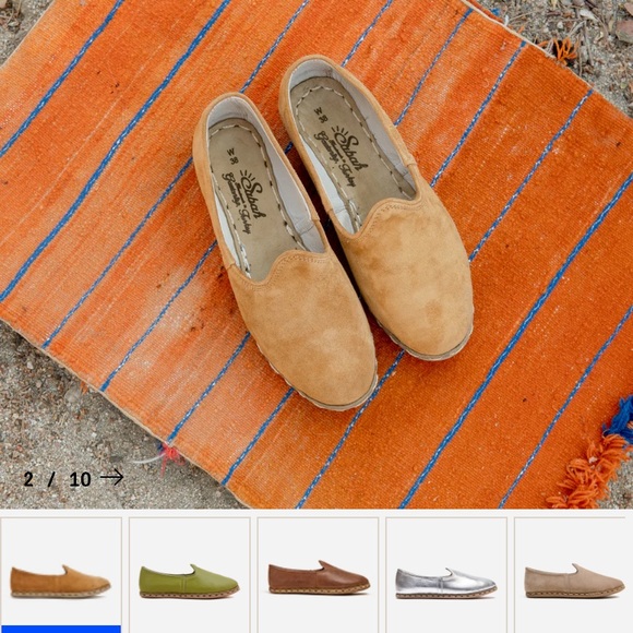 New/never worn Como Taba Sabah Brown Suede Loafers - Picture 7 of 7